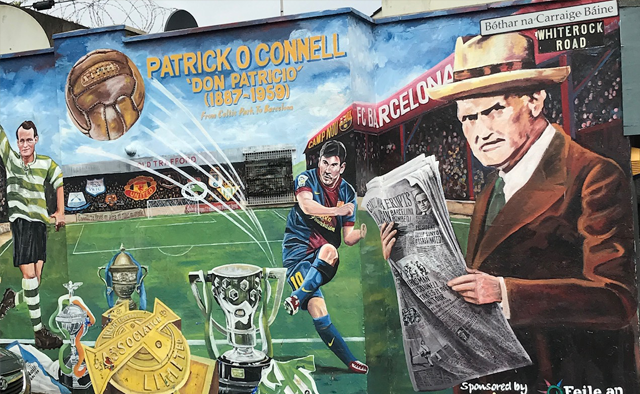 Don Patricio — mural on the Falls Road Belfast